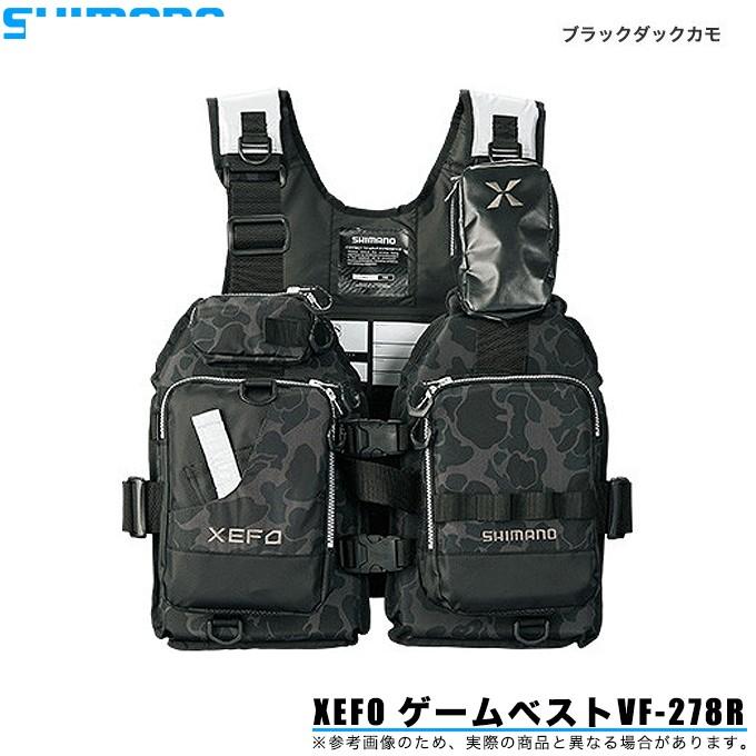 シマノ（SHIMANO） XEFO ゲームベスト VF-278R (カラー：ブラック