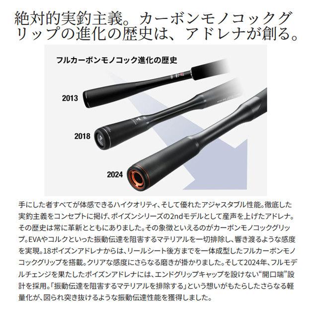 シマノ（SHIMANO） 25 ポイズンアドレナ 276M-2 (バスロッド