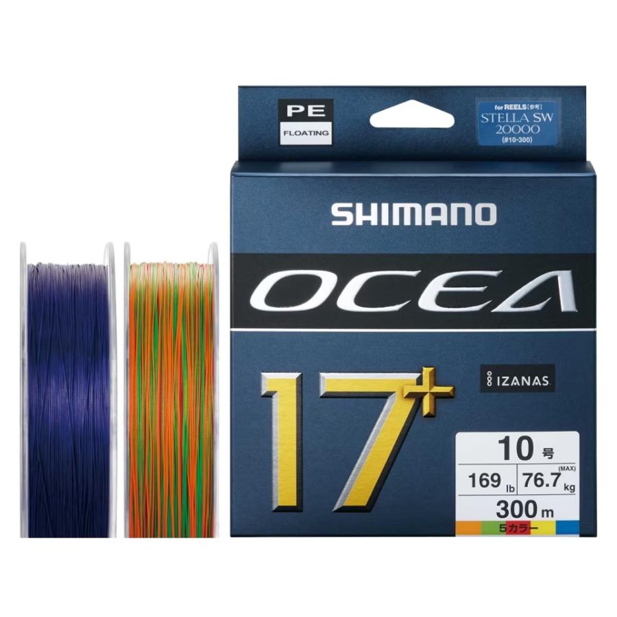 OCEA シマノ/SHIMANO オシア 17+ PE 300m 5カラー 8,10,12号 LD-A71Y