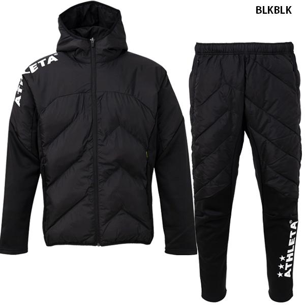 ATHLETA ブラック 中綿ジャケットズボン 上下 orei ATHLETA（アスレタ