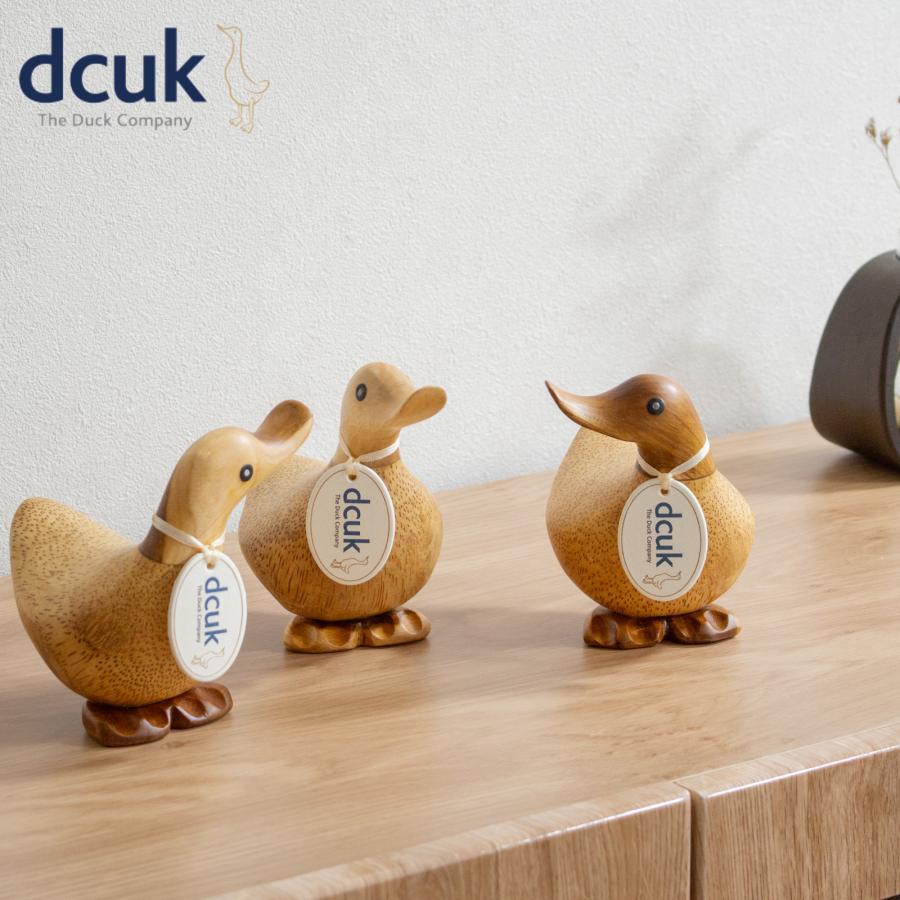 3/8はポイント10倍／ dcuk ダッキーズ ナチュラル 木彫り アヒル 置物