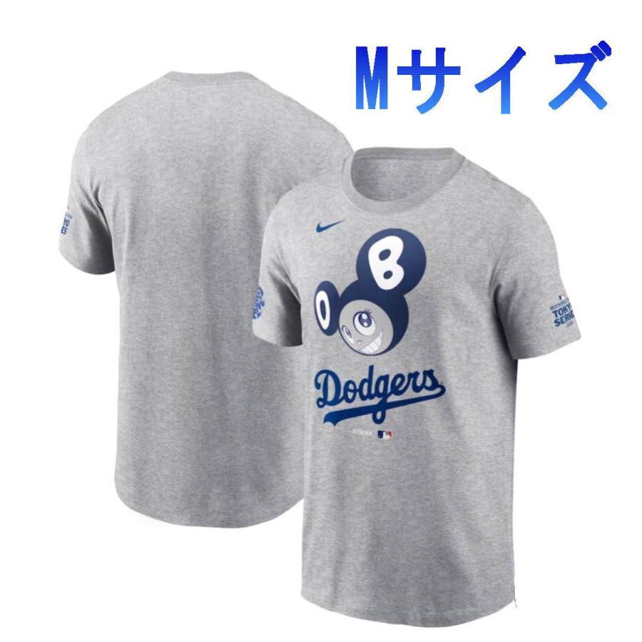 村上隆 x MLB Mサイズ DOB君 Tシャツ グレー 2025年 東京シリーズ