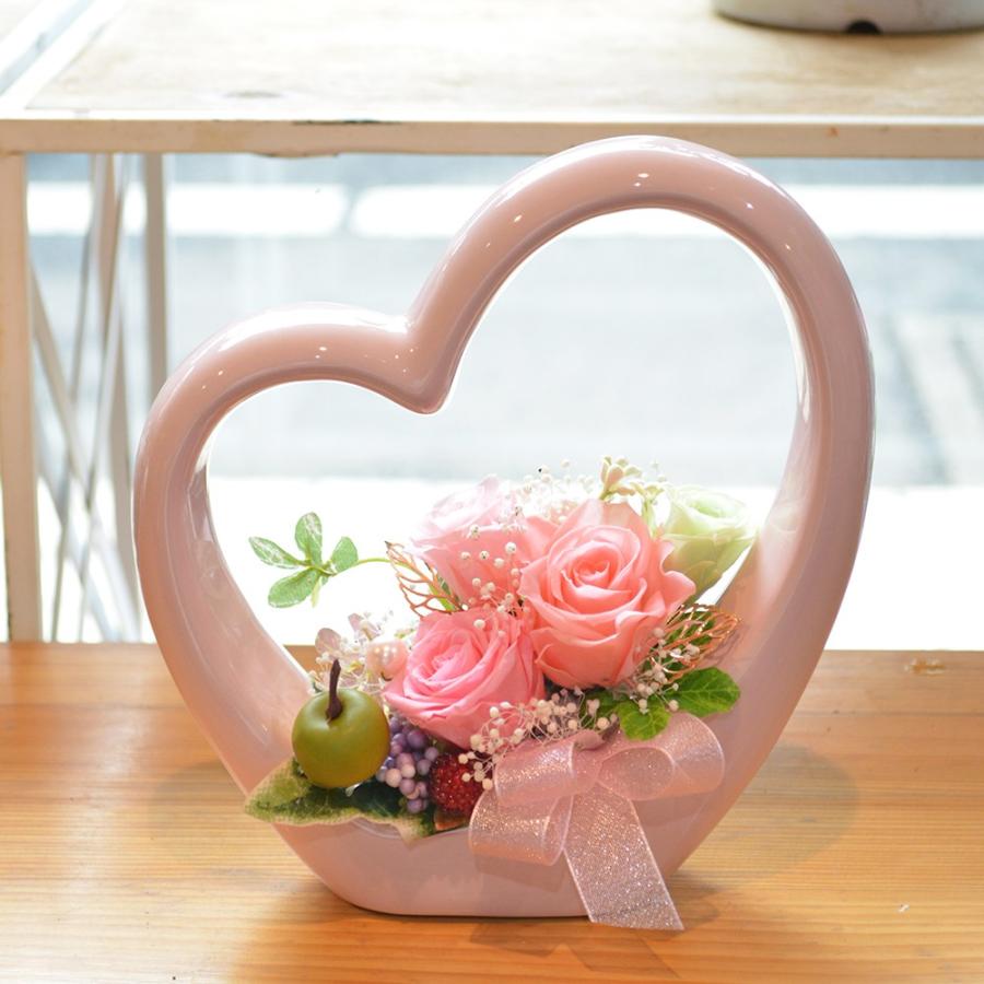 プリザーブドフラワー プレゼント 結婚祝い 花 ギフト ハート型
