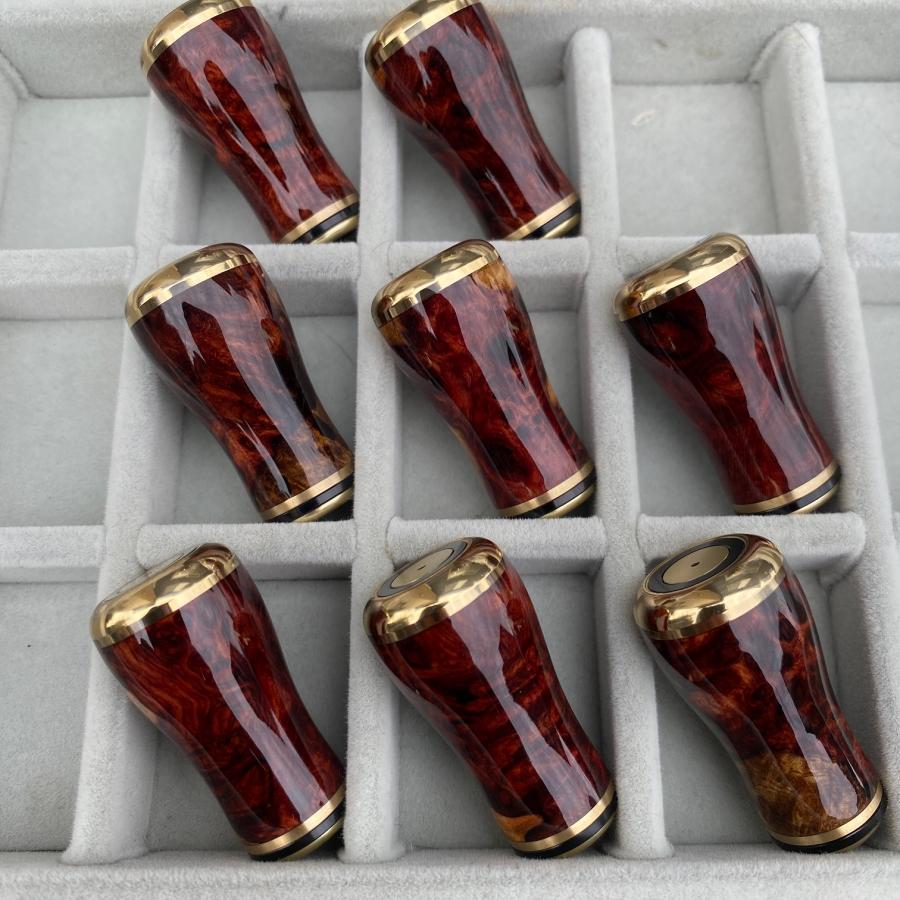 FHF ハンドルノブ 花梨 丸形 SSランク以上 上杢花梨紅白瘤 単色瘤混合