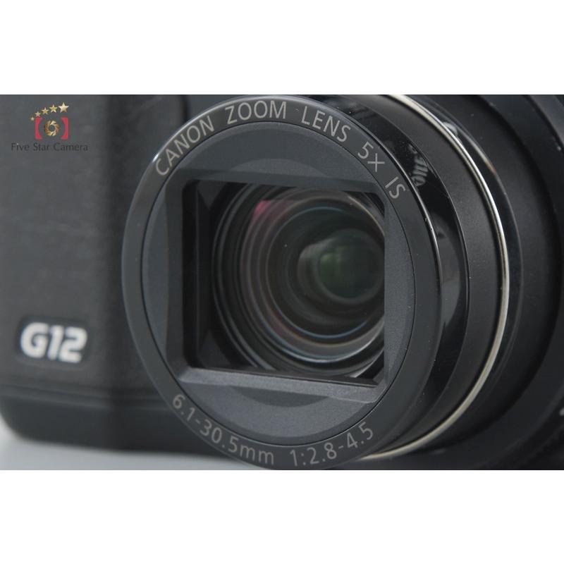 PowerShot 【中古】Canon キヤノン G12 ブラック コンパクトデジタル