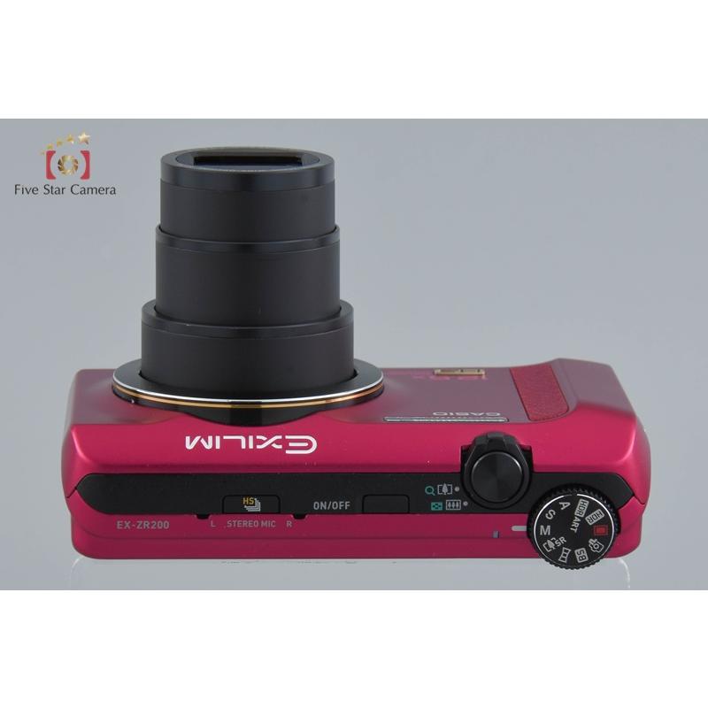 EXILIM ZOOM 【中古】Casio カシオ EX-ZR200 レッド コンパクト