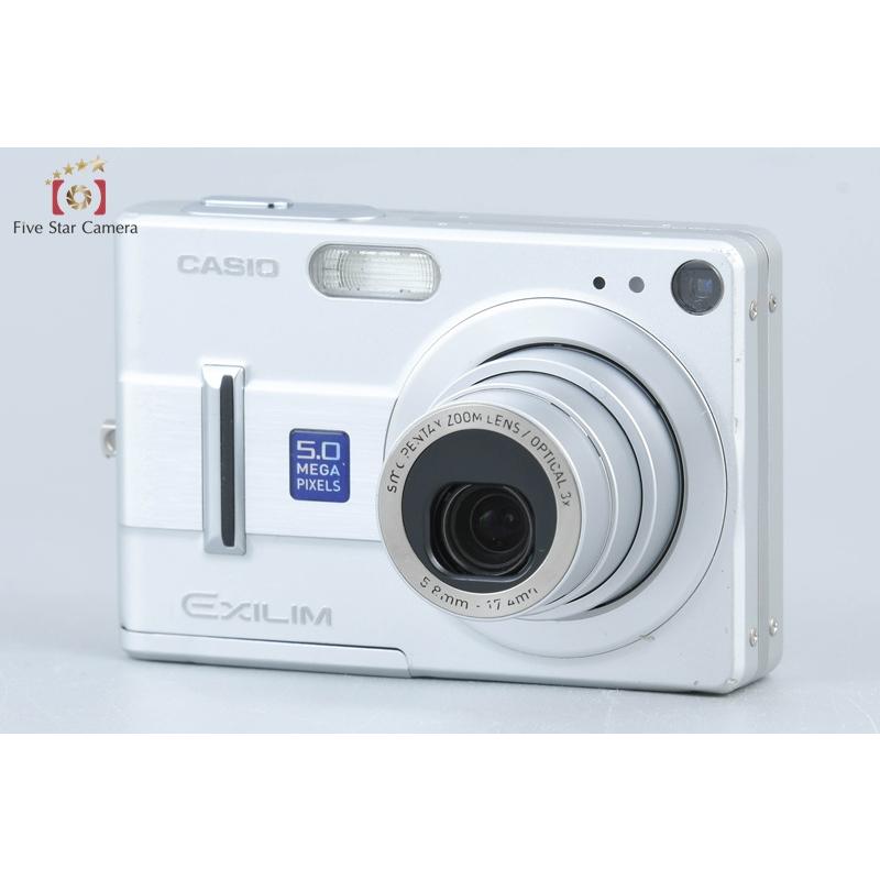 EXILIM 【中古】Casio カシオ EX-Z55 シルバー コンパクトデジタル