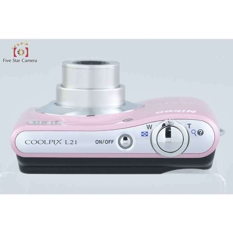 COOLPIX 【中古】Nikon ニコン L21 ピンク コンパクトデジタルカメラ