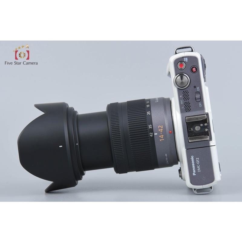 LUMIX 【中古】Panasonic パナソニック DMC-GF2 ホワイト + G VARIO 14