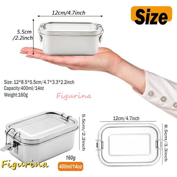 小型ステンレススチール食品保存容器セット | 再利用可能な金属製