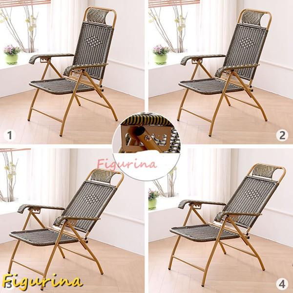 ラタンチェア リクライニングチェア 折りたたみ 折りたたみベッド
