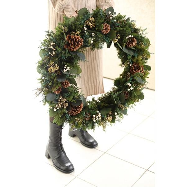 クロンヌ・ドゥ・ノエル プリザーブドフラワー クリスマス リース 特大