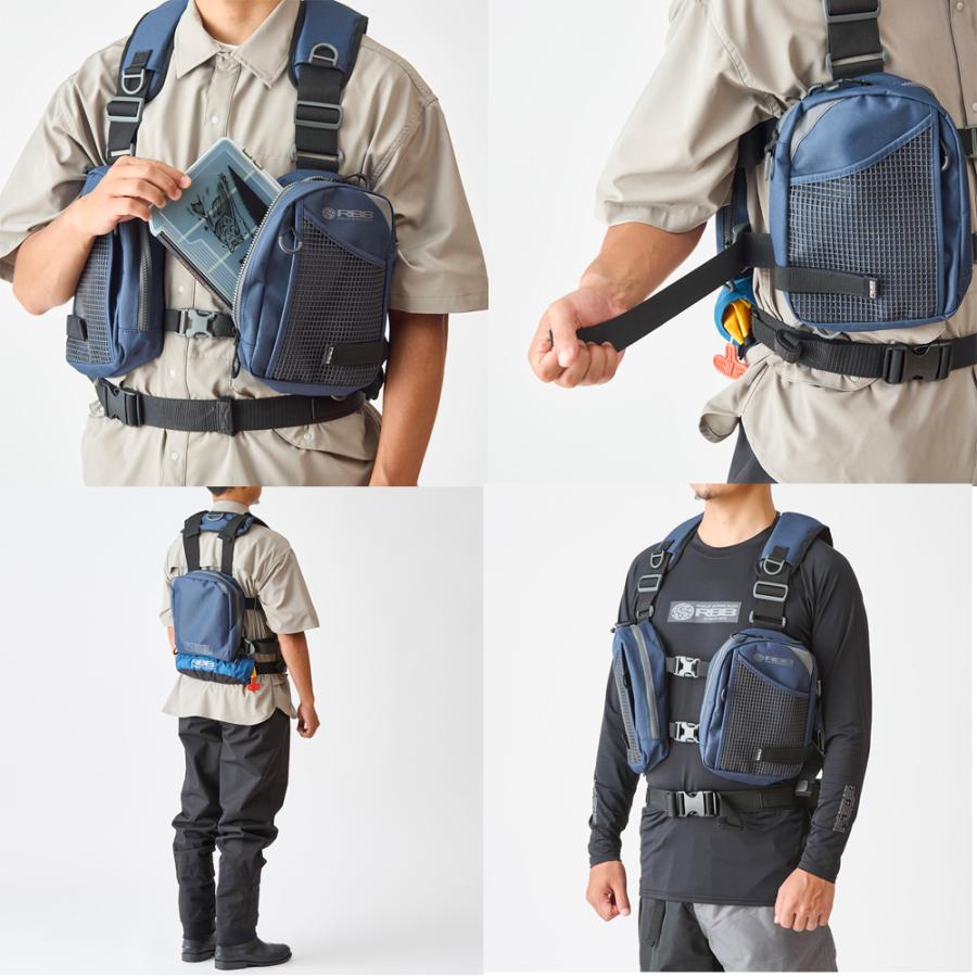 リバレイ RBBサーフゲームベスト #7732 (フィッシングベスト 釣り