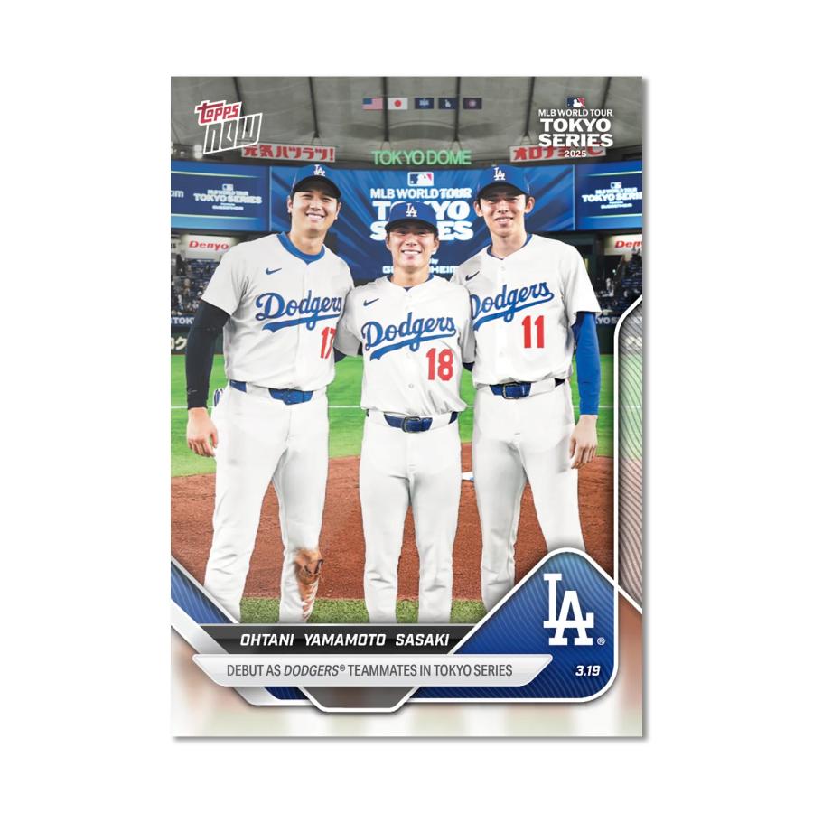 Topps 大谷翔平 山本由伸 佐々木朗希 #0007 新たな仲間として、東京