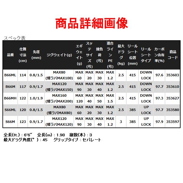 シマノ（SHIMANO） ☆シマノ 22 クロスミッション XR B66ML ロッド