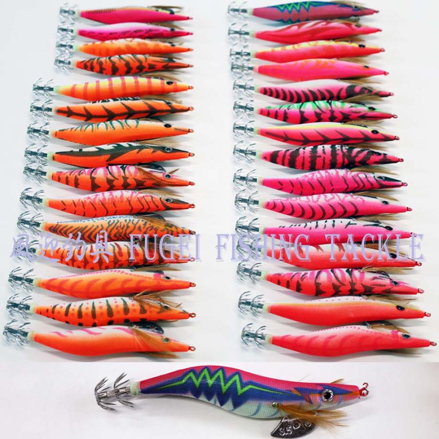 夜光 ピンク オレンジ 赤色 イカ釣り エギ 餌木 3.0/3.5号 30種類 30個