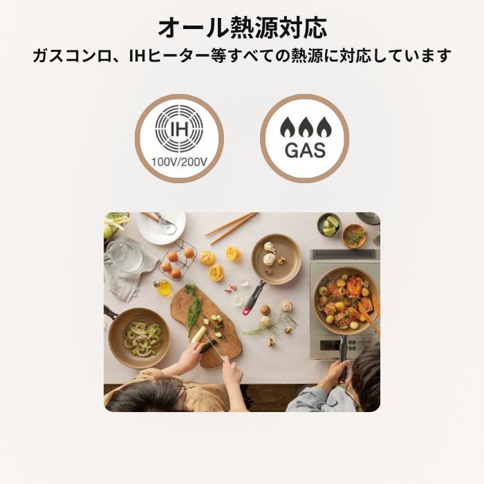 evercook エバークック フライパン アルファ 28cm 深型 α IH ガス 両用