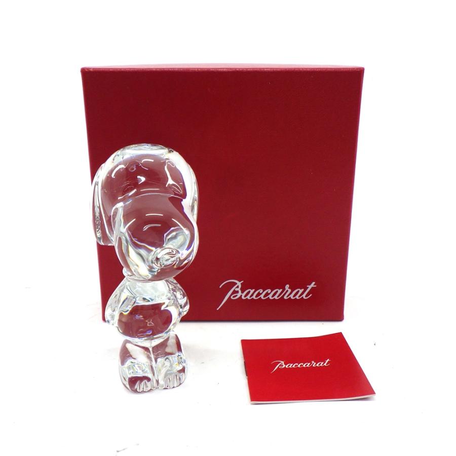 バカラ（Baccarat） スヌーピー 箱付き 置物 クリスタルガラス 人形