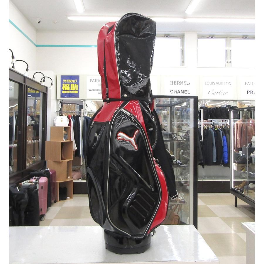 PUMA プーマ キャディバッグ ゴルフバッグ レッド×ブラック 5分割