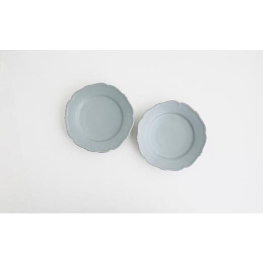 ふるさと納税 食器・グラス 皿 兵庫県 淡路市 Awabi ware 輪花皿M ペア