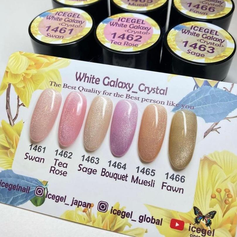 アイスジェル ICE GEL A BLACK ホワイトギャラクシー 3g 6色セット＋