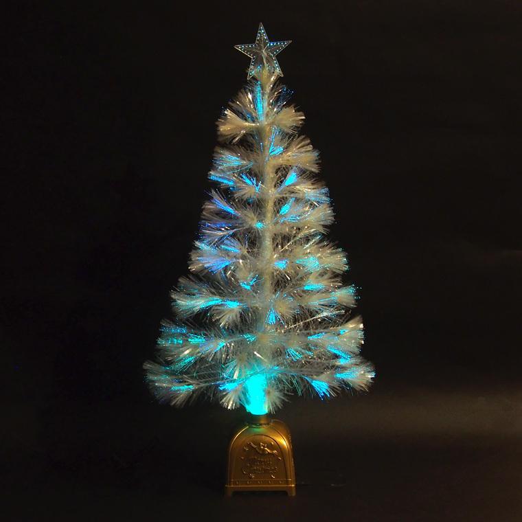 クリスマスファイバーツリー90cm ホワイト クリスマスツリー