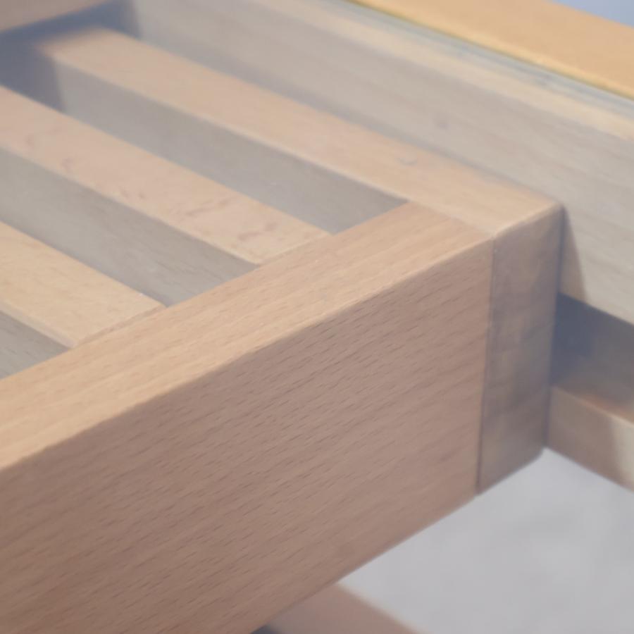 KEYUCA ケユカ モスコ スライドローテーブル ナチュラル 伸長式