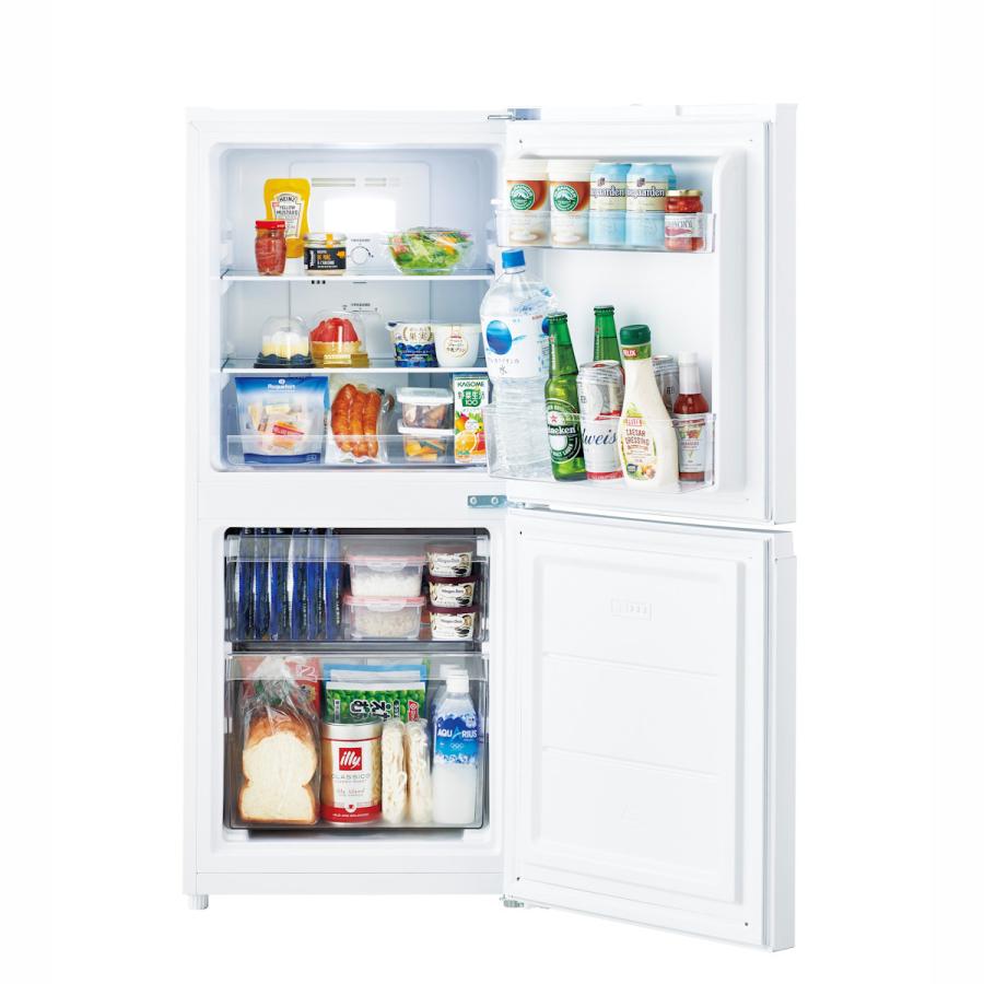 ハイアール 2ドア冷蔵庫 121L ホワイト JR−NF121C（W