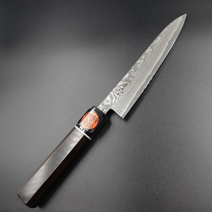 誠貴作 ペティナイフ 包丁 羽々斬 スーパーゴールドII ダマスカス