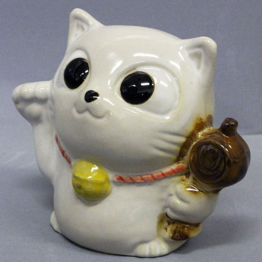 大人気 白猫 シロネコ 白ねこ 白ネコ 日本製 信楽焼 おしゃれ 招き猫