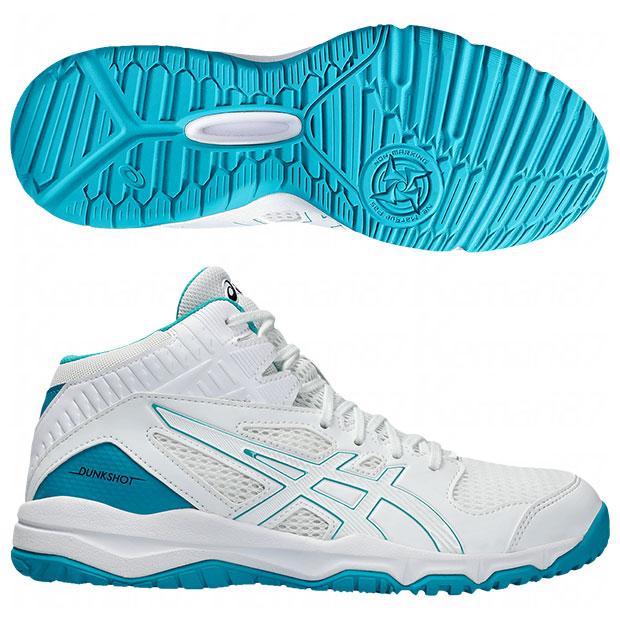 ASICS（アシックス） ジュニア ダンクショット MB 9 ホワイト×ラグーン