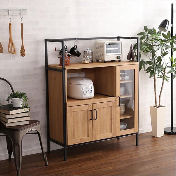 ホームテイスト（HOME taste） 食器棚 ロータイプ ヴィンテージ レンジ