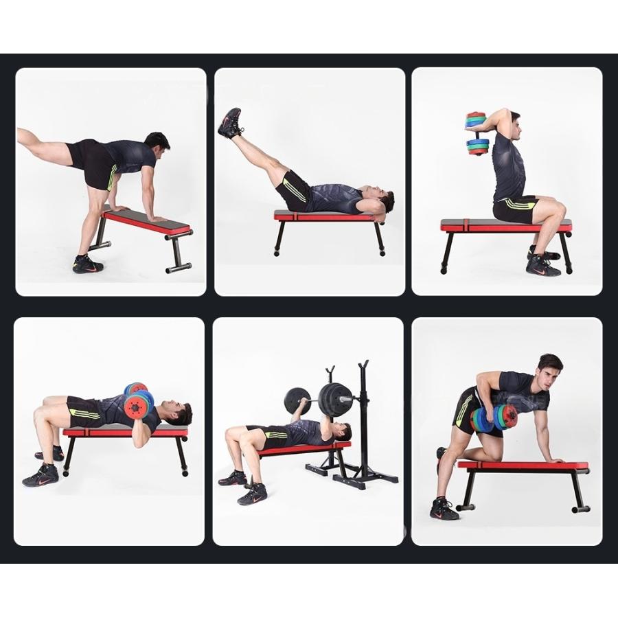 ベンチ台 折りたたみ式 フラットベンチ トレーニングベンチ ベンチ