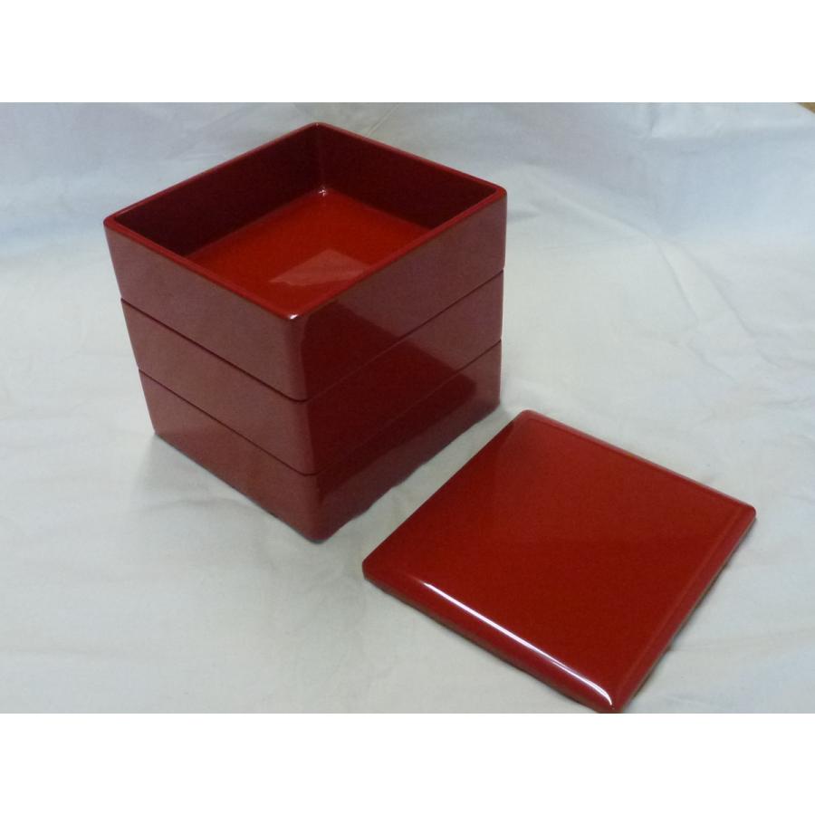 7寸三段重箱洗朱 : 川連漆器アウトレット - 通販 - Yahoo!ショッピング