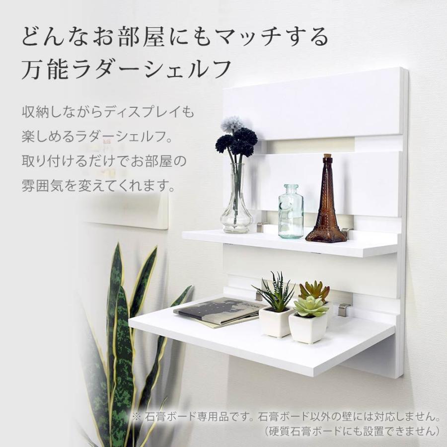 壁美人シェルティシリーズ ラダーシェルフ AVシェルフ 壁美人