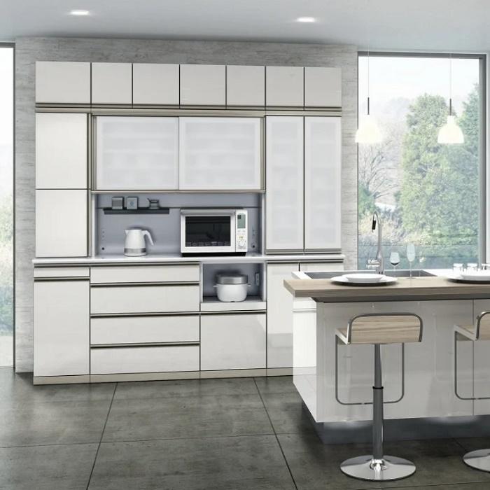 綾野製作所 ベイシス 幅120cm 引き戸 オープン キッチン 上キャビ AX