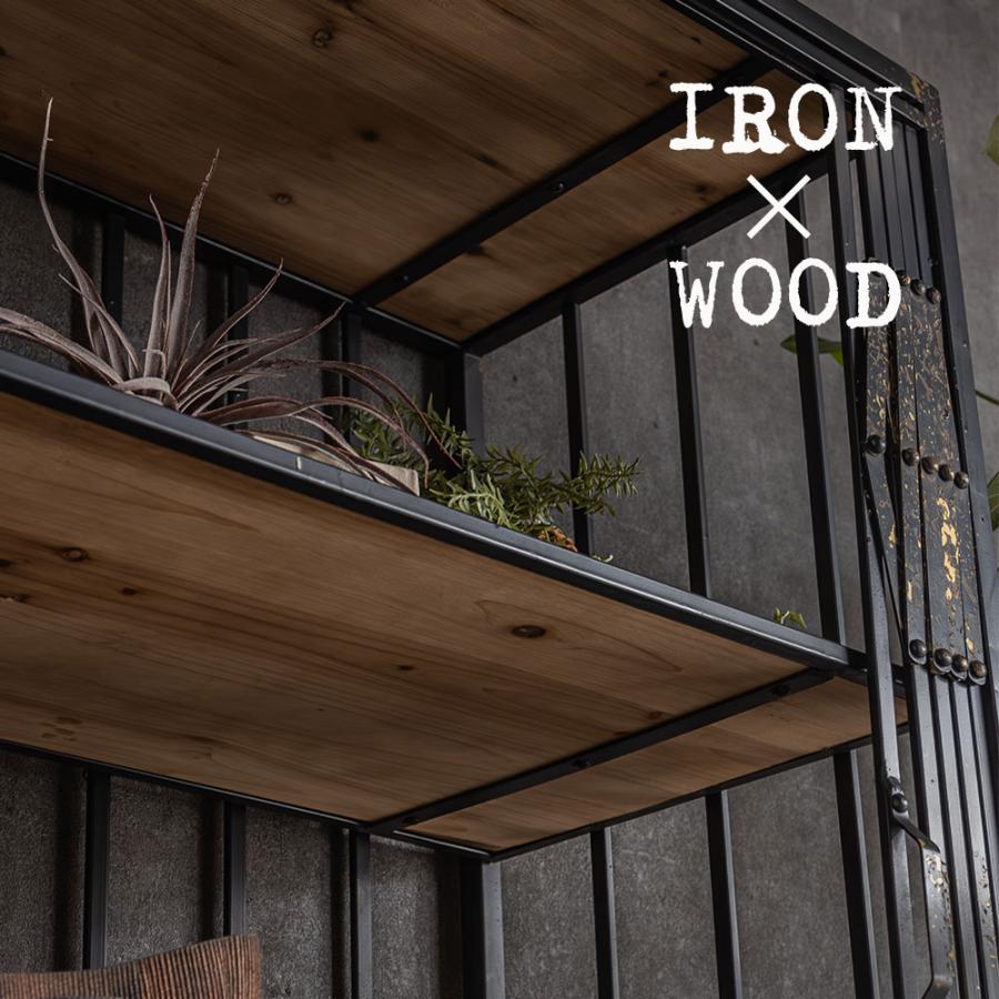 エレベーターシェルフ2段 FR807 ビンテージ インダストリアル