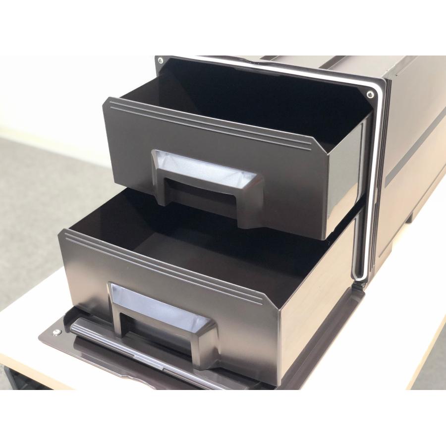 □Tupperware/タッパーウェア□スーパーチェスト ロング 引き出し 2段