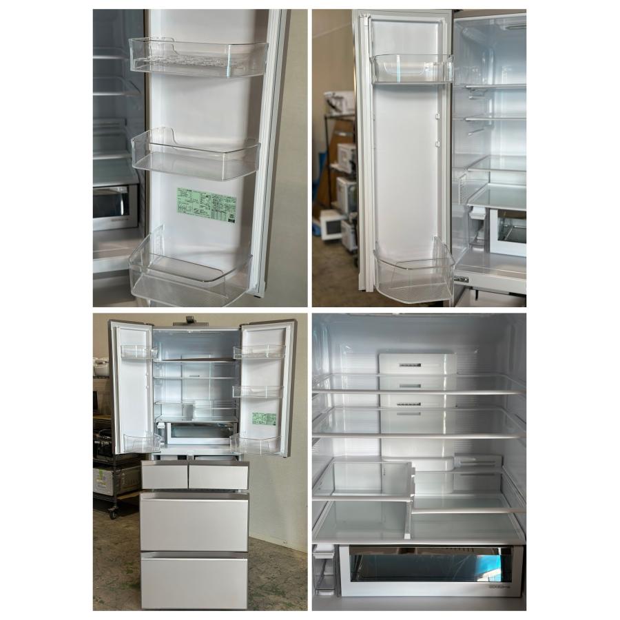 □日立/HITACHI□6ドア冷蔵庫 617L R-HXCC62S-XN 冷蔵庫カメラ 2022年