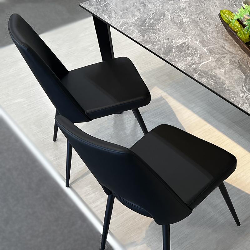 2脚セット チェア ダイニングチェア 松田家具 DC-5 PVC ブラック