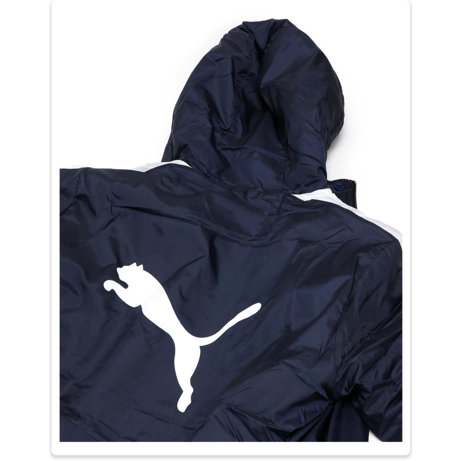 PUMA（プーマ） ベンチコート ロングコート フード付き サッカー