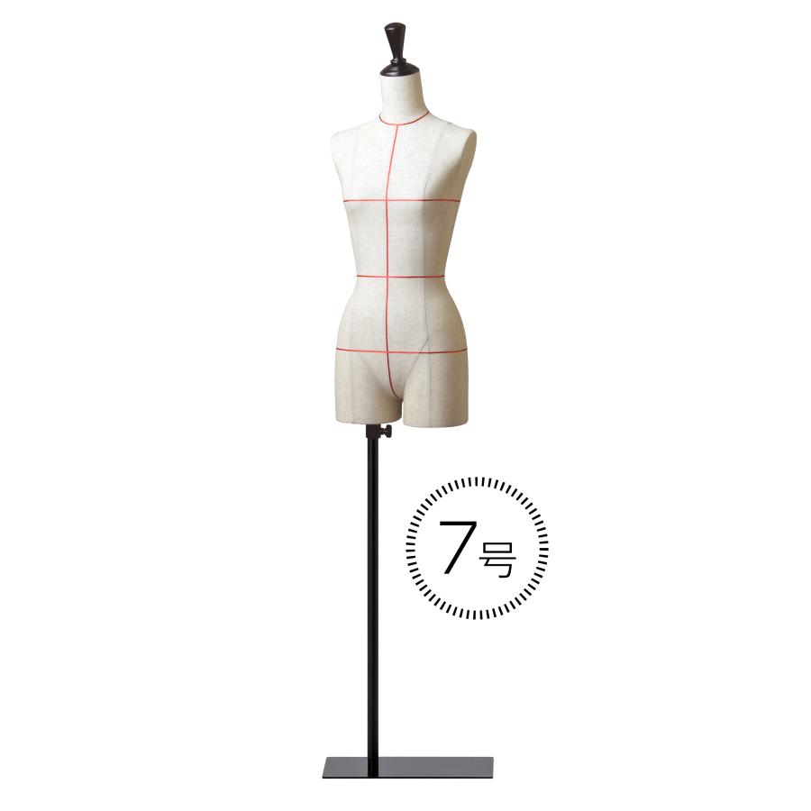 洋裁用ボディ 裁断ライン 婦人 芯地マネキン 腕なし股ありトルソー 黒