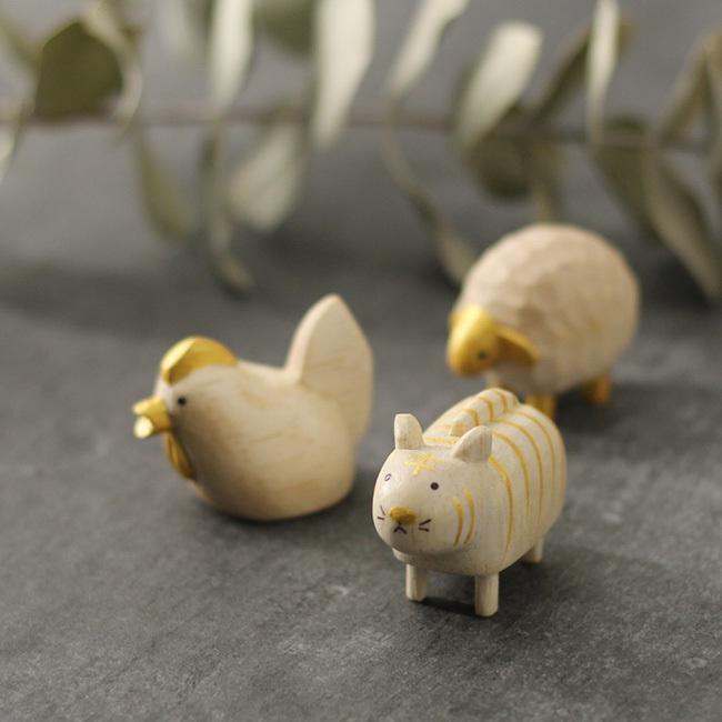 ぽれぽれえとセット ゴールド(干支 置物 干支の置物 干支置物 十二支