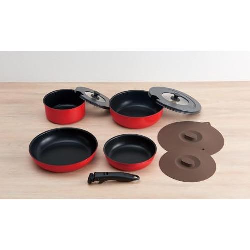 サーモス デュラブルシリーズ 取っ手のとれるフライパン9点セットCA
