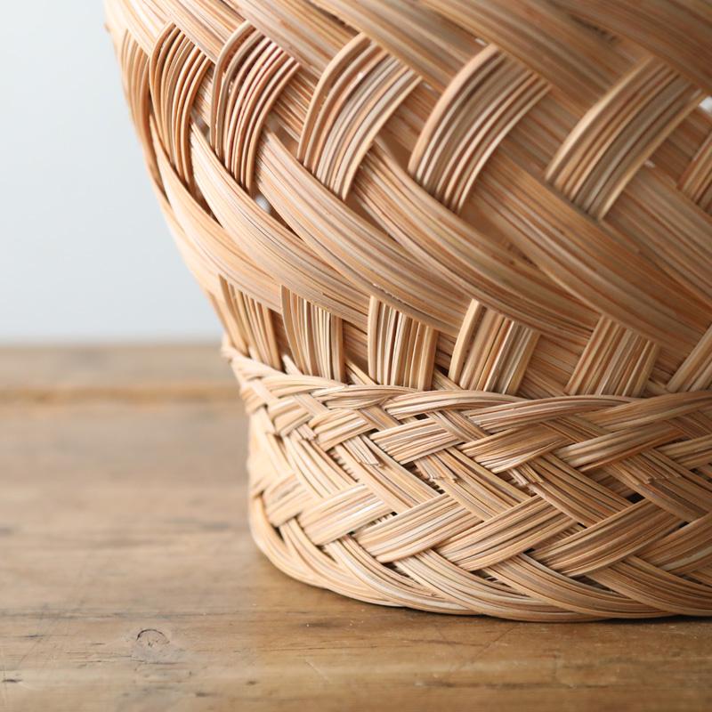 ニッパヤシ 深型バスケット 直径28cm 収納 かご バスケット インテリア