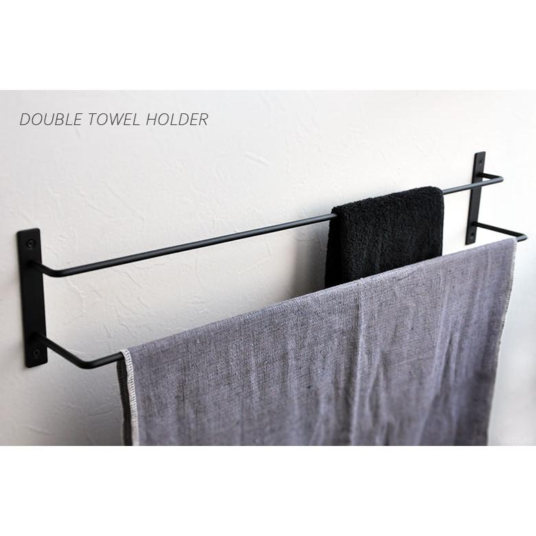 2段タイプ アイアン タオルハンガー （ダブルタオルホルダー） 爆買