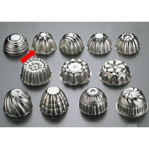 アルミ ゼリー型(中) #62 (φ70×H42mm) 製菓型 ゼリー用型 (1-1082-3301