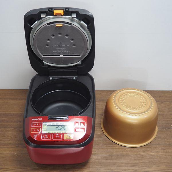 日立（HITACHI） 中古 RJ323 IH炊飯ジャー 炊飯器 RZ-TS104M-R 5.5合