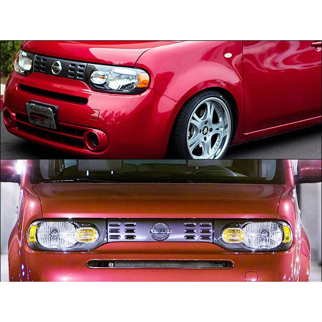 キューブZ12【NISSAN】ニッサンCUBE純正USヘッドライトAssy左右(サイド