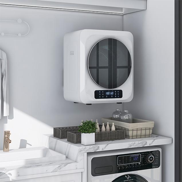 新色登場☆衣類乾燥機 小型 3kg タッチパネル操作工事不要 除湿 壁掛け